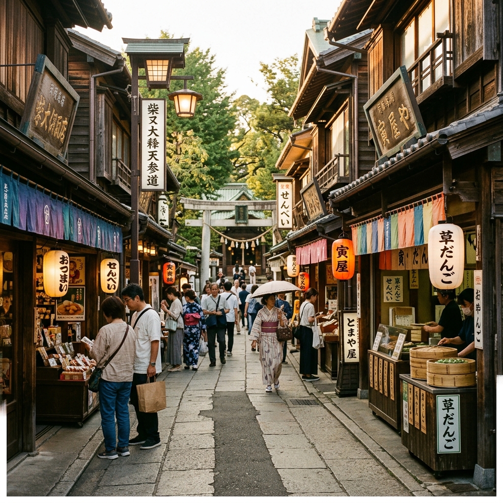 柴又：映画の舞台を歩く。帝釈天参道と昭和の懐かしい風景