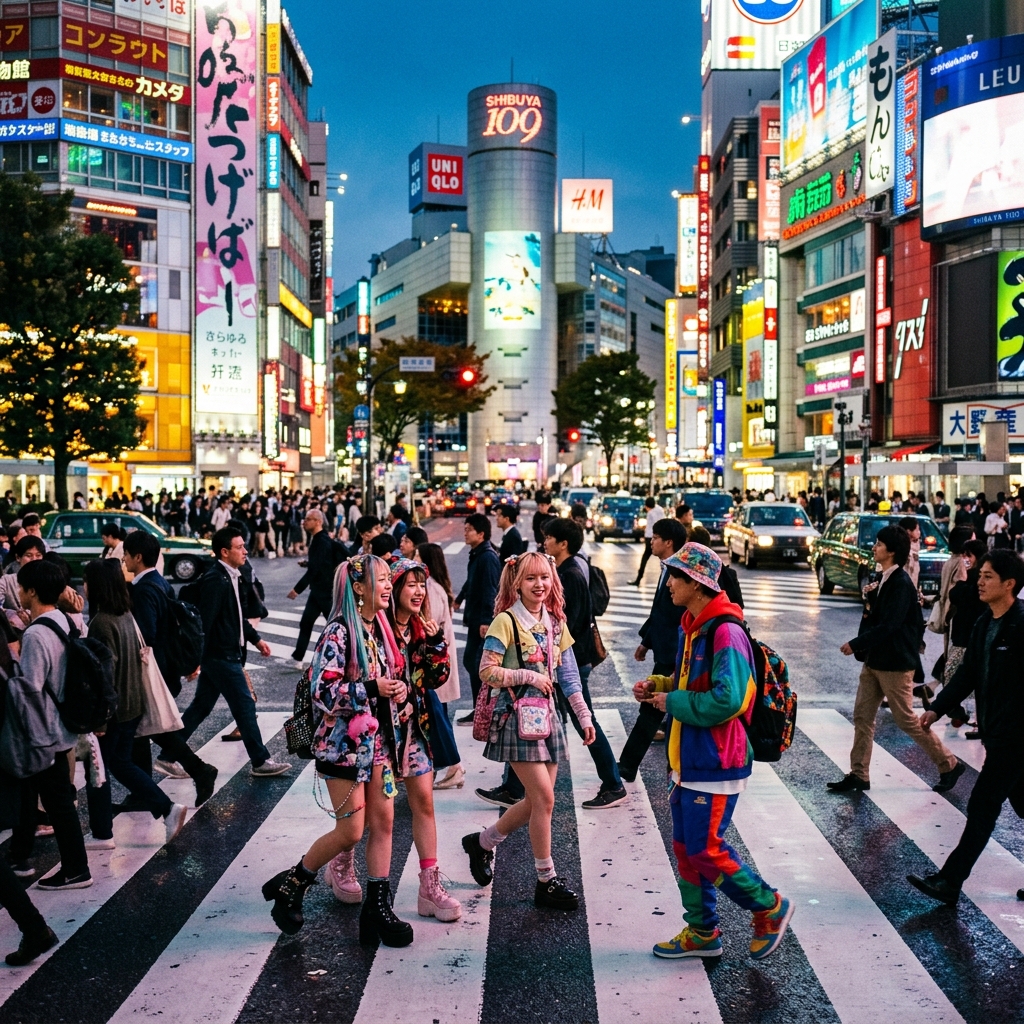 渋谷・原宿：アニメ＆ストリートファッションの最前線ルート