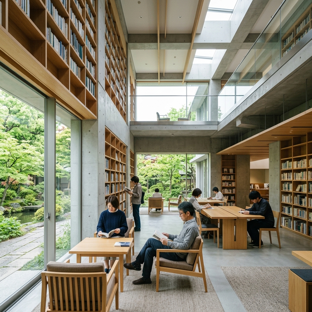 杉並：建築家・岡田新一の美学。光と庭園が織りなす極上の読書空間