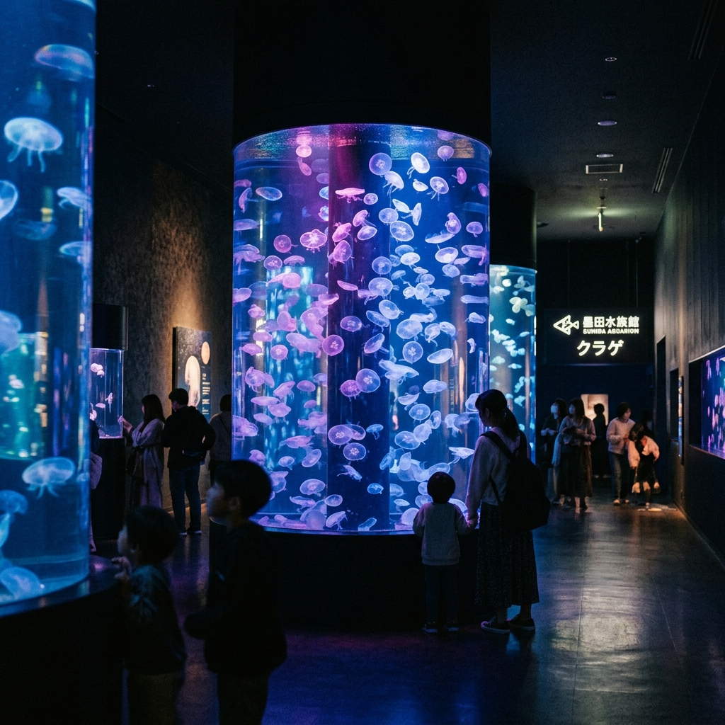 すみだ水族館:雨の日でも楽しめる幻想的な海の世界
