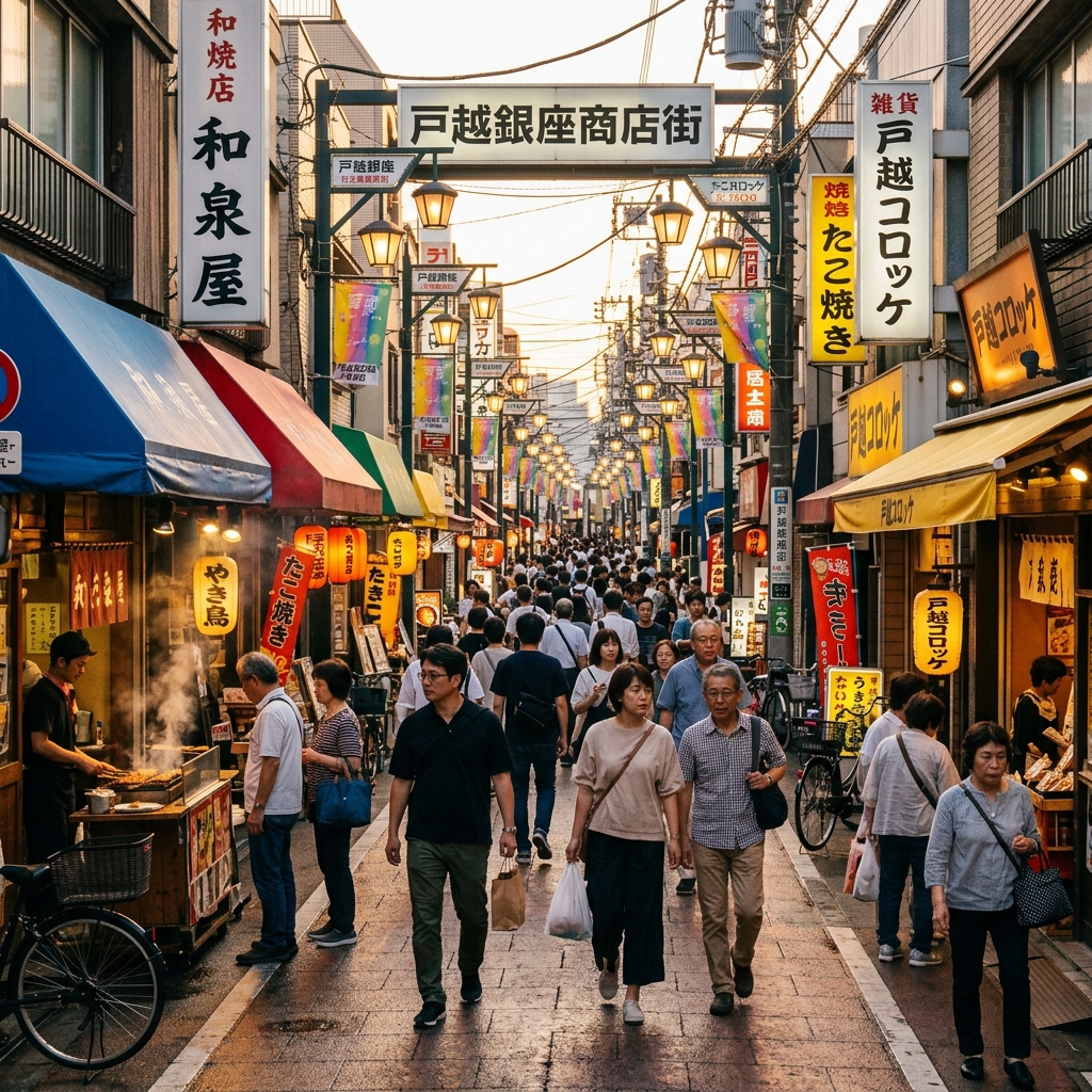 戸越銀座:関東最長の商店街で食べ歩きを満喫